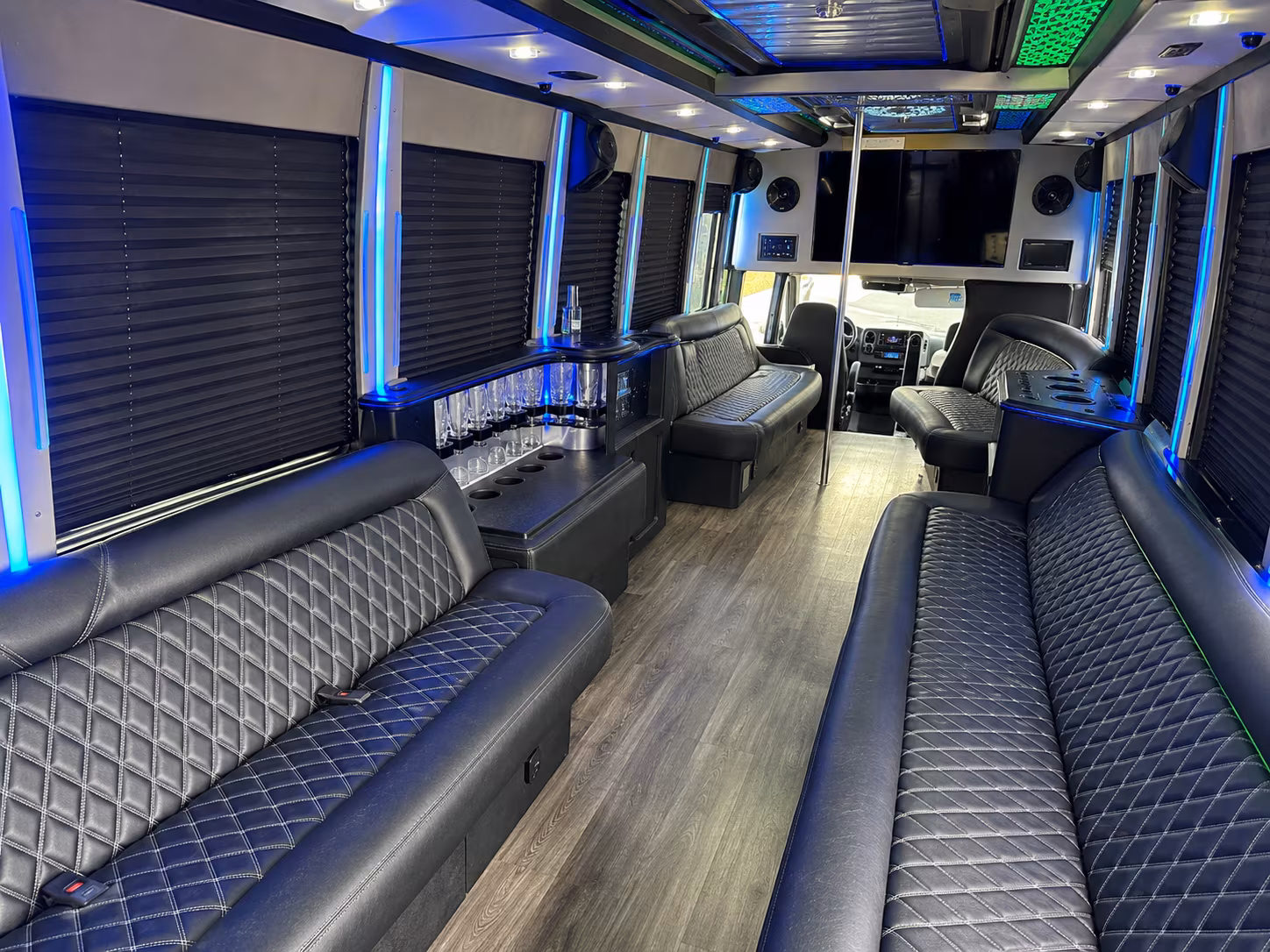 arvada night on town party bus rental