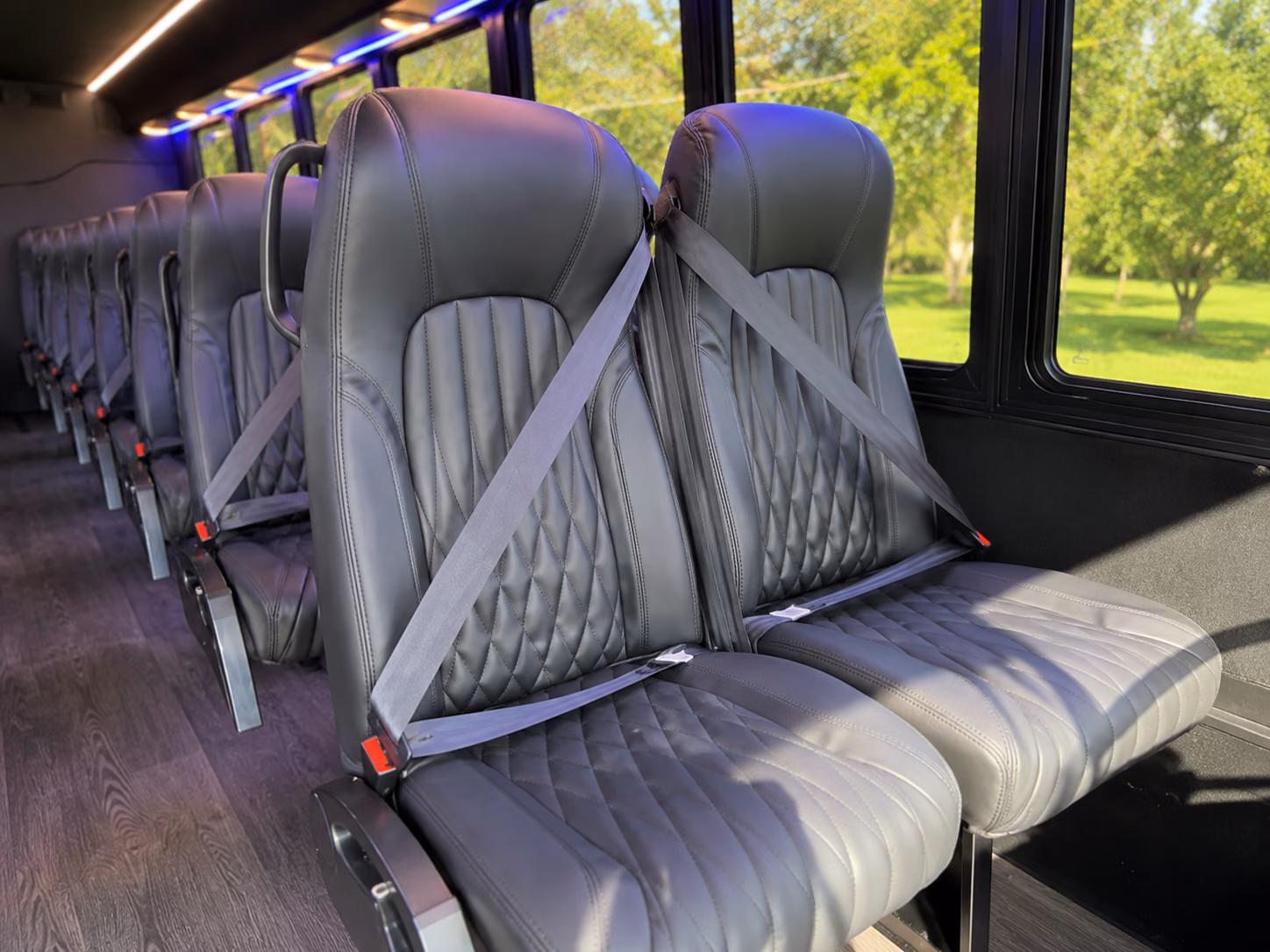 arvada school event transportation onboard seating