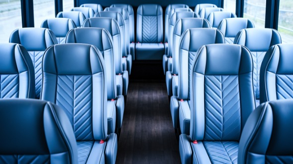 28 passenger minibus inside longmont