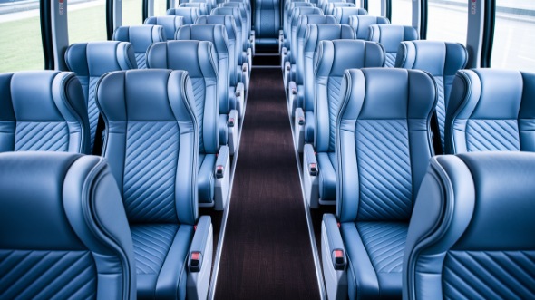 arvada 50 passenger charter bus interior