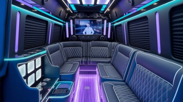 party bus rental interior longmont